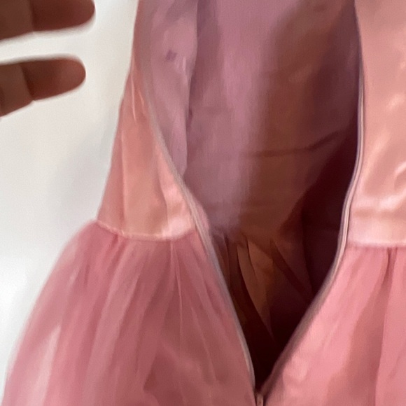 Elegant Pink Kids Dress with Floral Design - Picture 9 of 10